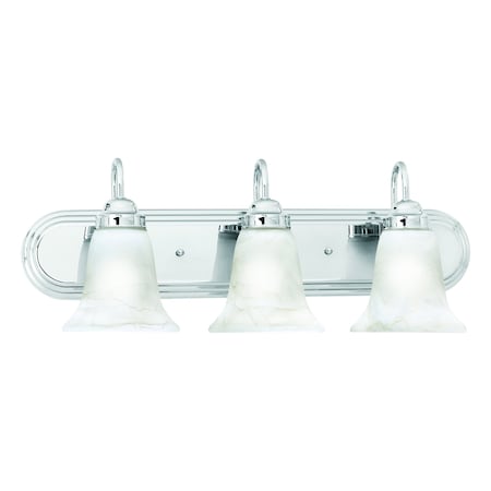 Homestead 24'' Wide 3-Light Vanity Light - Chrome